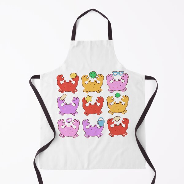 Item preview, Crab Sticker Pack - Nine Crabs With Beach Finds designed and sold by BysonDesigns.