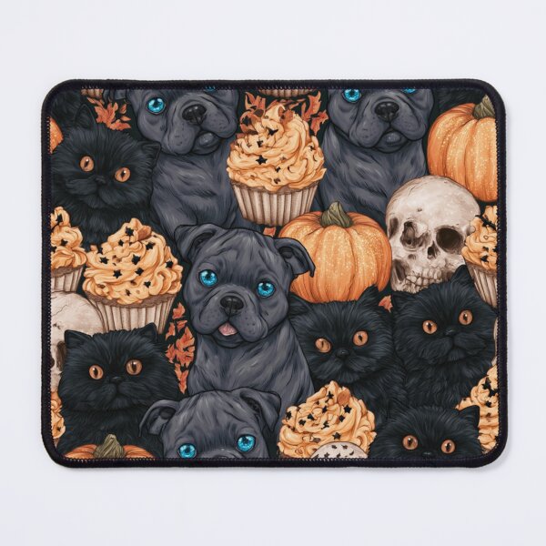Item preview, Pumpkin Staffordshire Pattern designed and sold by Nocturne  Paws.