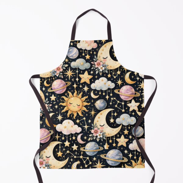 Item preview, Celestial Moon & Stars Pattern – Kawaii Celestial Night Sky Aesthetic designed and sold by RJACreative.