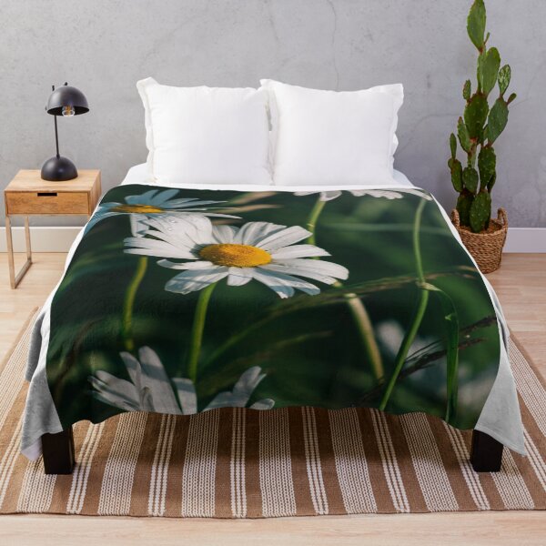 Item preview, Fresh White Daisy Flowers With Water Drops designed and sold by Mylieton.