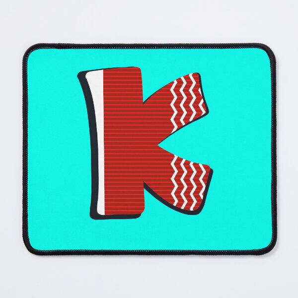 Artikelvorschau, Pop-Art-Buchstabe K – Erster Entwurf des Buchstabens K entworfen und verkauft von Fun Funky Designs.