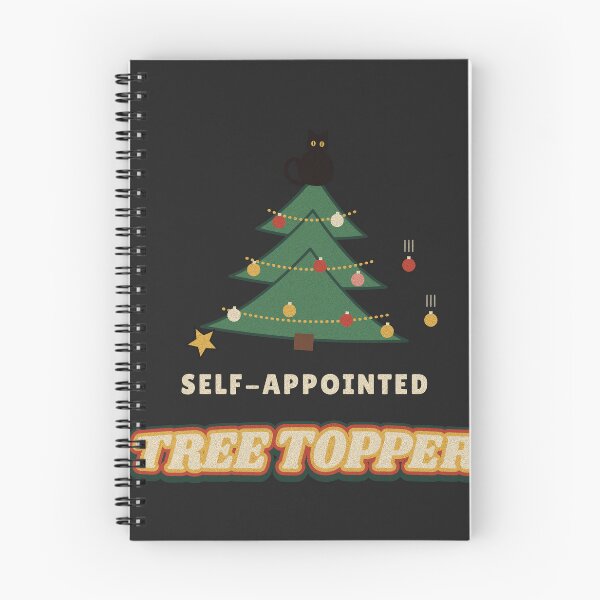 Item preview, Self-Appointed Tree Topper Funny Christmas Cat designed and sold by somebasic.