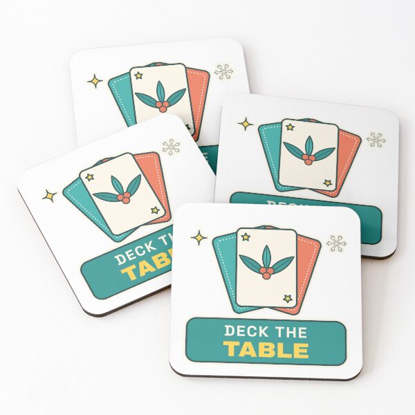 Item preview, Deck the Table - Christmas Card Game Pun designed and sold by Playful Paper Club.