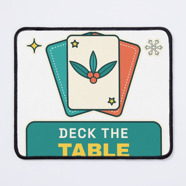Item preview, Deck the Table - Christmas Card Game Pun designed and sold by Playful Paper Club.