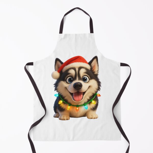 Item preview, Smiling Siberpoo Dog Christmas designed and sold by Sillytoe.