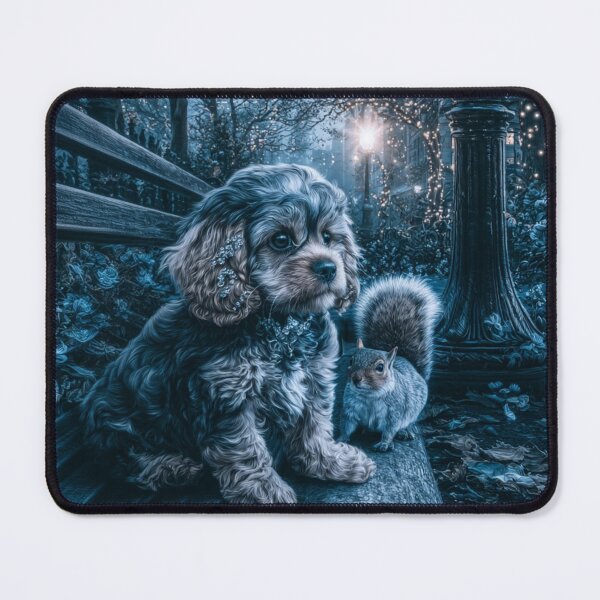 Artikelvorschau, Cavoodle und Eichhörnchen entworfen und verkauft von Nocturne  Paws.