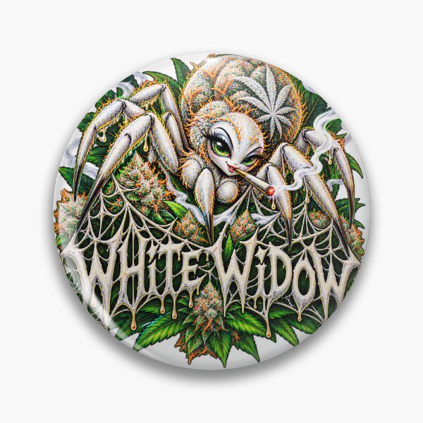 Item preview, White Widow Botanical Spider Art designed and sold by 91bravo1029.