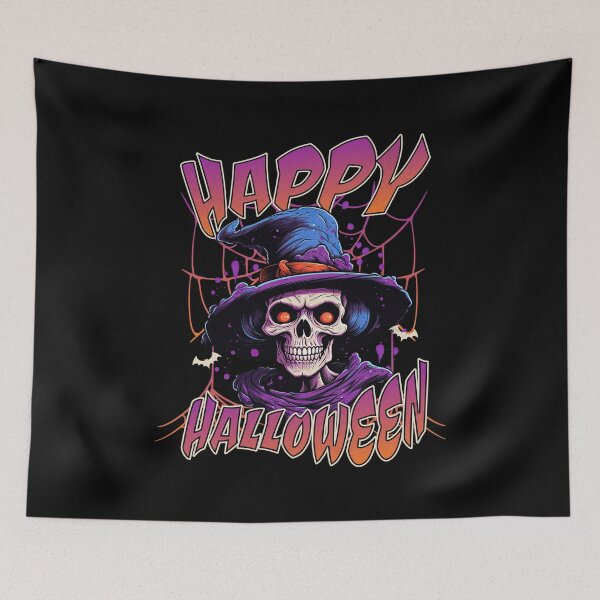 Item preview, Happy Halloween Skull Witch designed and sold by Loona97.
