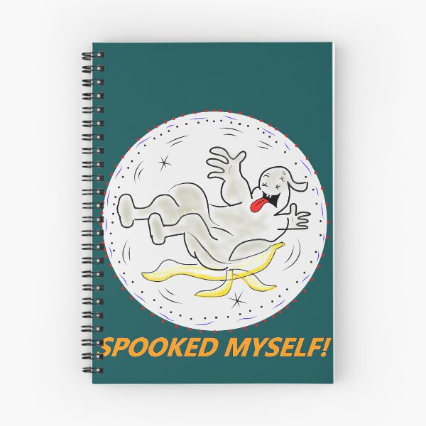 Item preview, Spooked Myself Funny Clumsy Ghost Falling Halloween Quote designed and sold by Shopovibe.