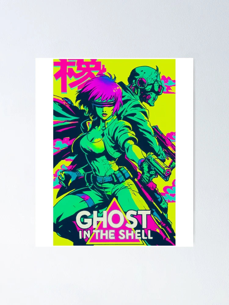 Thumbnail 1 of 3, Poster, Ghost In The Shell designed and sold by WhimsySpore.