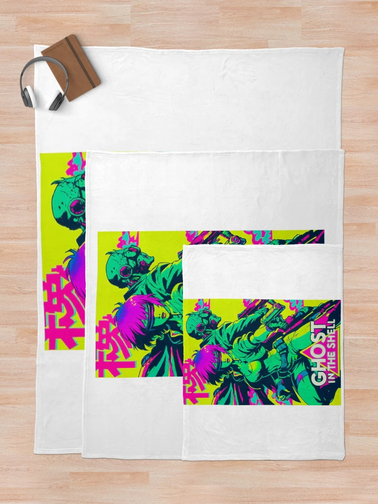 Thumbnail 5 of 6, Throw Blanket, Ghost In The Shell designed and sold by WhimsySpore.