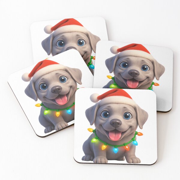 Item preview, Gentle Silver Labrador Dog Christmas designed and sold by Sillytoe.
