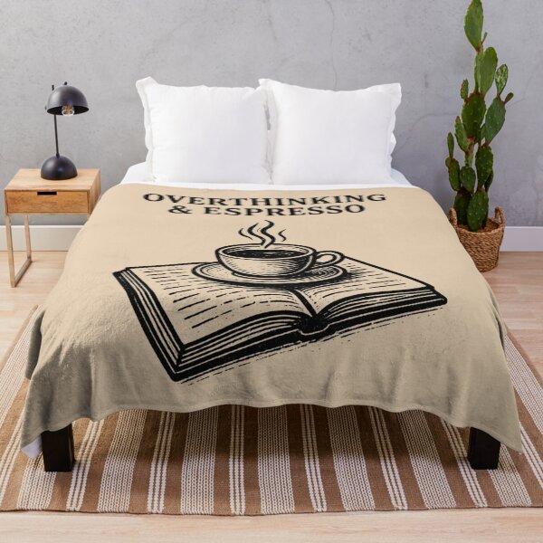Item preview, Overthinking & Espresso – Poetcore Coffee and Literary Aesthetic designed and sold by Ivy-Triggs.
