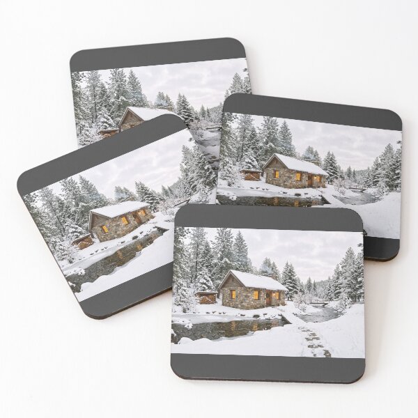 Aperçu de l'œuvre Rustic Winter Cottage créée et vendue par amusefullife.