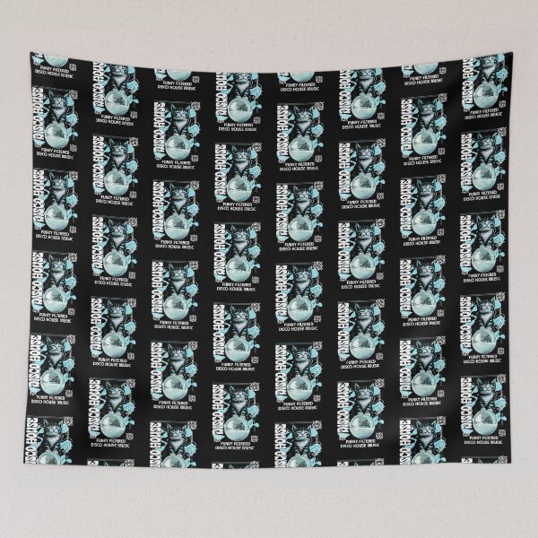Item preview, DISCO HOUSE - Disco ball kitty dreams (White) designed and sold by Discothreadz.