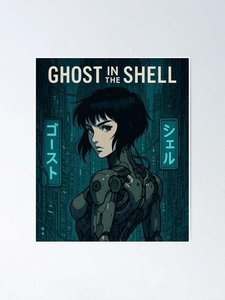 Thumbnail 1 of 3, Poster, Ghost In The Shell designed and sold by WhimsySpore.