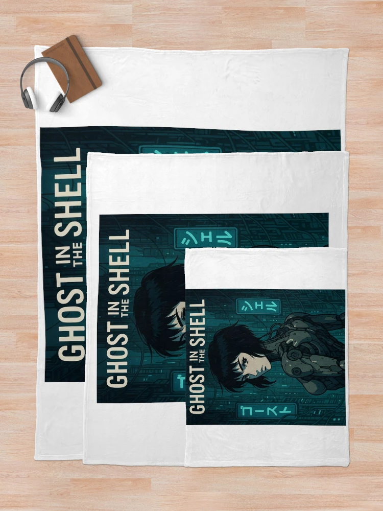 Thumbnail 5 of 6, Throw Blanket, Ghost In The Shell designed and sold by WhimsySpore.