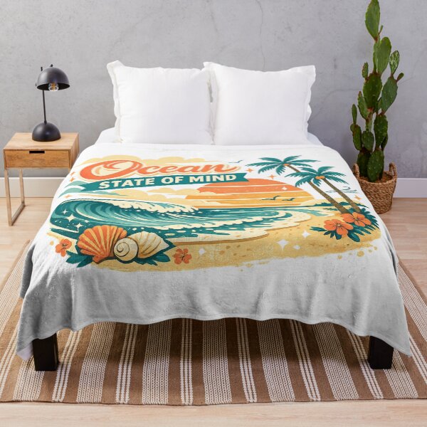Artikelvorschau, Meeresgefühl, tropischer Strand, Sonnenuntergang, Küsten-Sommerdesign entworfen und verkauft von inkoutninja.