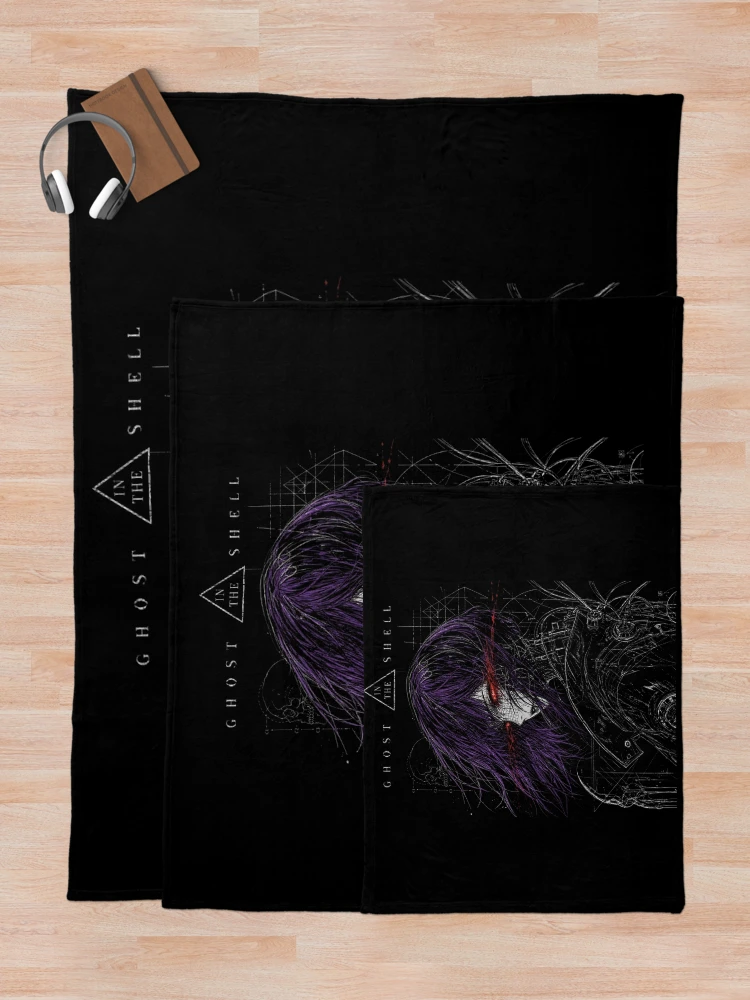 Thumbnail 5 of 6, Throw Blanket, Ghost In The Shell designed and sold by WhimsySpore.