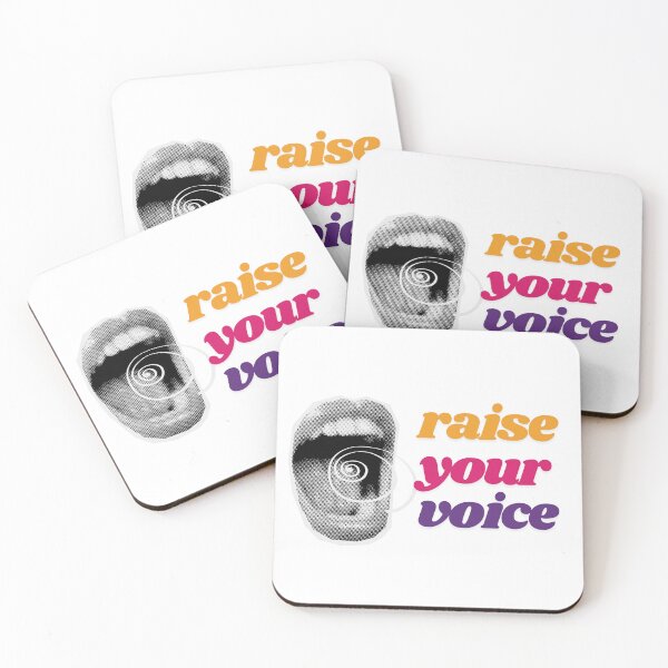 Item preview, Raise Your Voice Halftone Mouth Collage designed and sold by Fani*.
