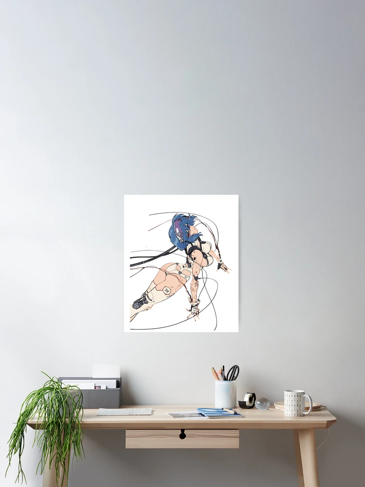 Thumbnail 2 of 3, Poster, Ghost In The Shell designed and sold by WhimsySpore.