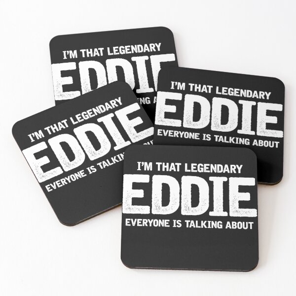 Aperçu de l'œuvre Je suis ce légendaire Eddie dont tout le monde parle - Cadeau humoristique avec le nom personnel Eddie créée et vendue par crenaviolena.