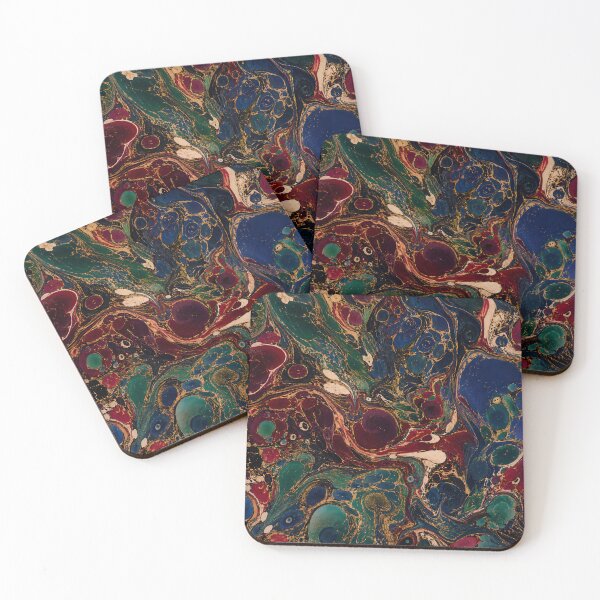 Item preview, Antique Marbled Paper Prints Vintage Bookbinding Abstract Patterns designed and sold by PinUpPizzazz.