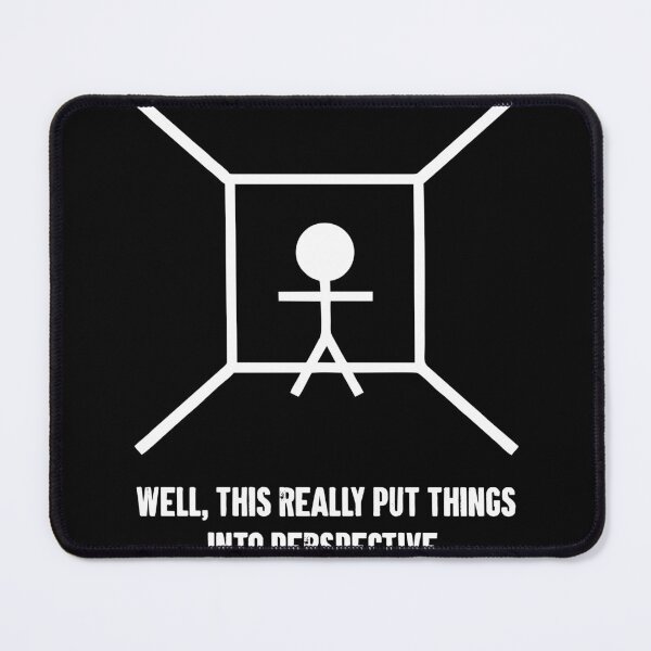 Item preview, This Really Put Things Into Perspective - Funny Stick Figure Pun designed and sold by crenaviolena.