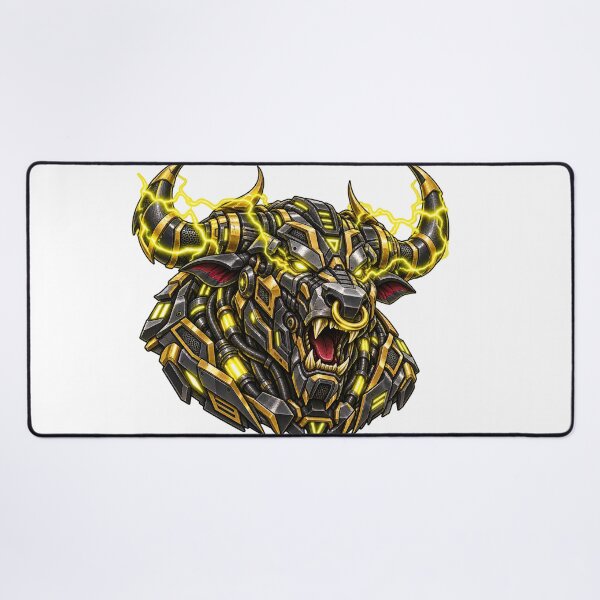 Item preview, Cyberpunk Mecha Cyber Minotaur Horns Art designed and sold by RiteshCenter .