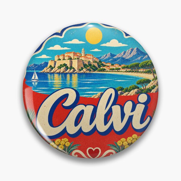 Item preview, Calvi France Travel Souvenir Painted Mediterranean Sign designed and sold by VisualArtsOasis.