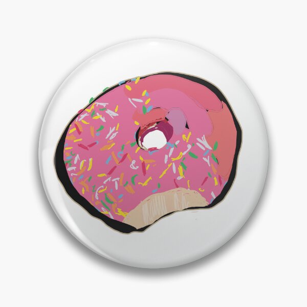 Item preview, Pink doughnut with sprinkles with a bite in it designed and sold by empressbat merch.
