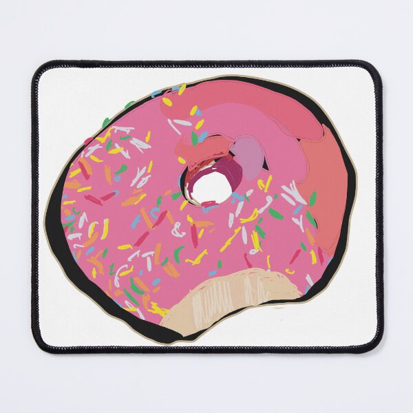Item preview, Pink doughnut with sprinkles with a bite in it designed and sold by empressbat merch.