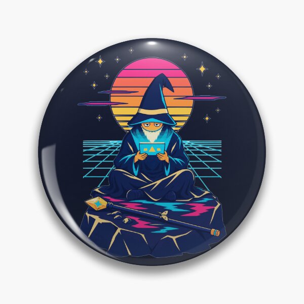 Item preview, Dissociating Wizard Synthwave Gaming Fantasy Design designed and sold by KungPowUnicorn.