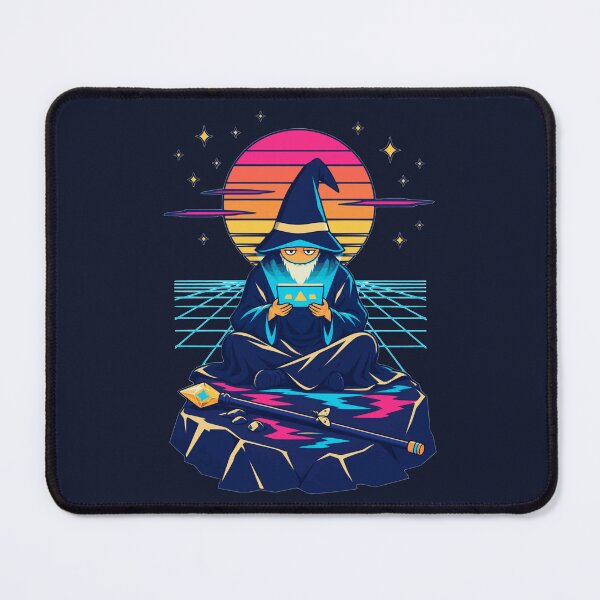 Item preview, Dissociating Wizard Synthwave Gaming Fantasy Design designed and sold by KungPowUnicorn.