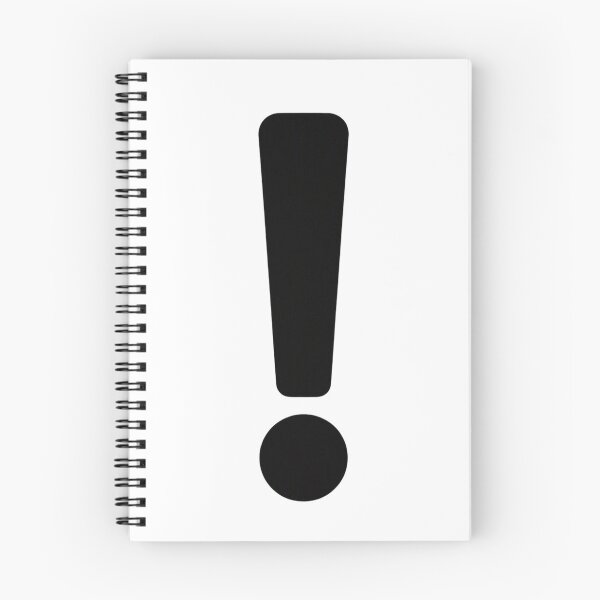Aperçu de l'œuvre Black Exclamation Mark Minimalist Typography Symbol | Simple Punctuation Graphic créée et vendue par UrbanStatic.