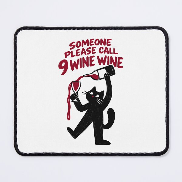 Item preview, Funny Black Cat Wine Lover designed and sold by artCreativeColony.