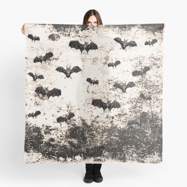Vintage Halloween Bat pattern Scarf