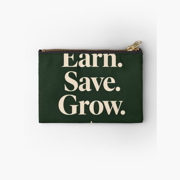 Item preview, Earn Save Grow | Minimalist Money Mindset Print designed and sold by Zaramodo.