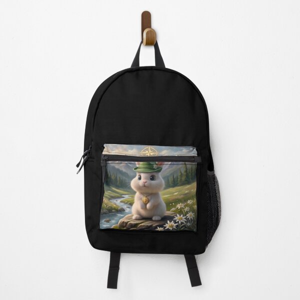 Item preview, Alpine Explorer Bunny in Mountain Nature designed and sold by Pawzenix.