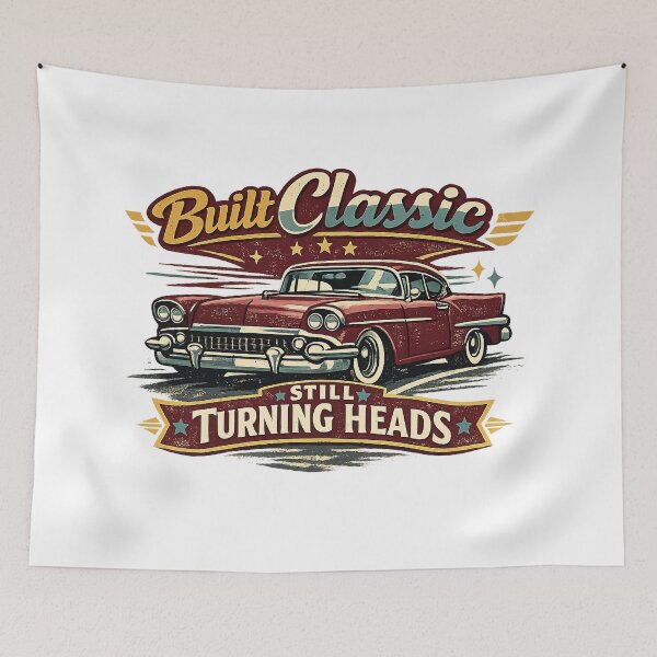 Item preview, Built Classic Still Turning Heads Vintage Car Retro Automobile Design designed and sold by inkoutninja.