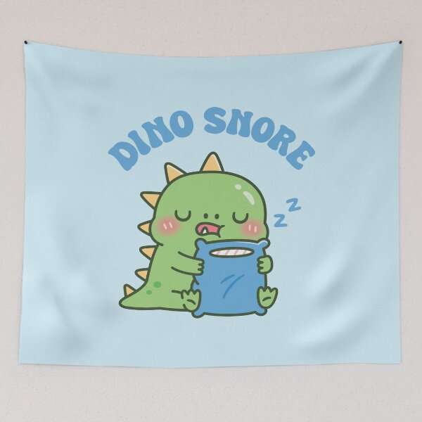 Item preview, Dino Snore Cute Sleepy Dinosaur Hugging Pillow designed and sold by rustydoodle.
