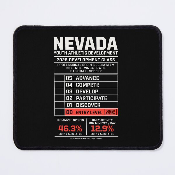 Item preview, Nevada Youth Athletic Development Sports Statistics designed and sold by SplashTastic.
