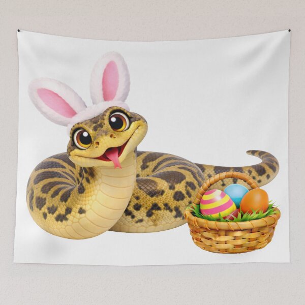 Item preview, Cheerful Dark-Spotted Anaconda Easter designed and sold by Sillytoe.