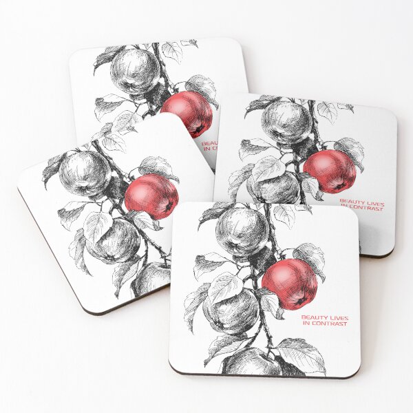 Item preview, Beauty Lives in Contrast Apple Art designed and sold by Ekaterina  Biserova.