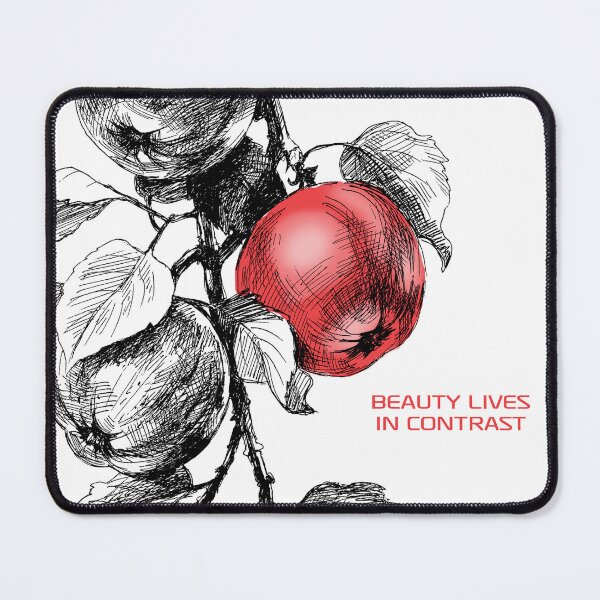 Item preview, Beauty Lives in Contrast Apple Art designed and sold by Ekaterina  Biserova.