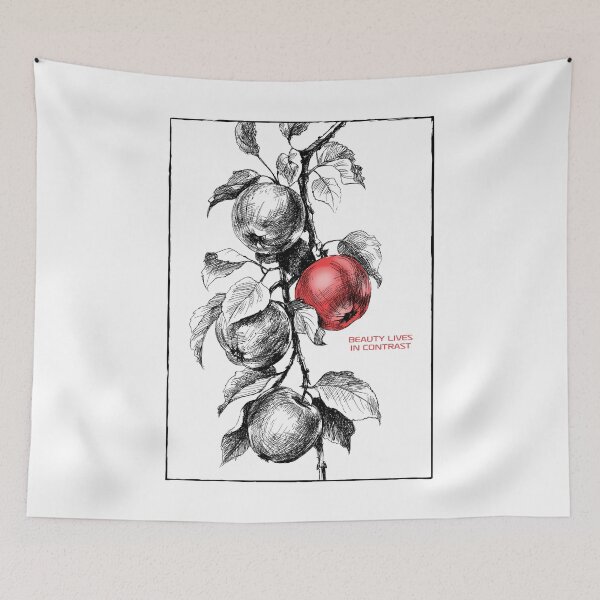 Item preview, Beauty Lives in Contrast Apple Art designed and sold by Ekaterina  Biserova.