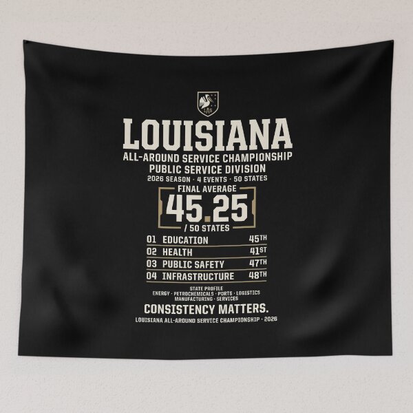 Item preview, Louisiana All-Around Service Championship Public Service designed and sold by SplashTastic.