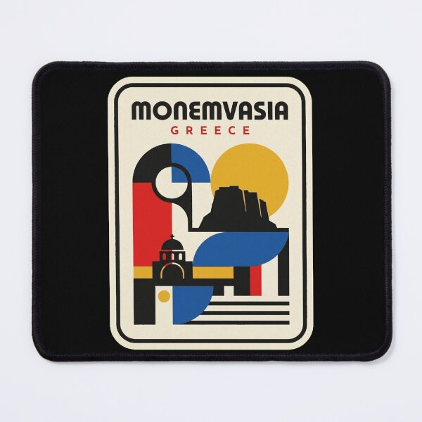 Item preview, Retro Monemvasia Bauhaus Geometric Skyline designed and sold by k3rstman1.