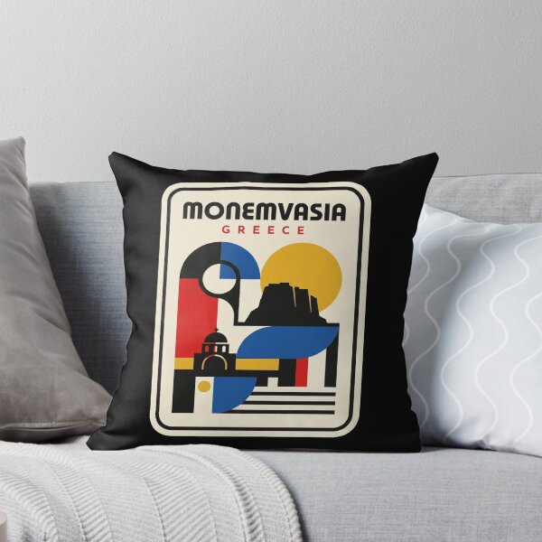 Item preview, Retro Monemvasia Bauhaus Geometric Skyline designed and sold by k3rstman1.