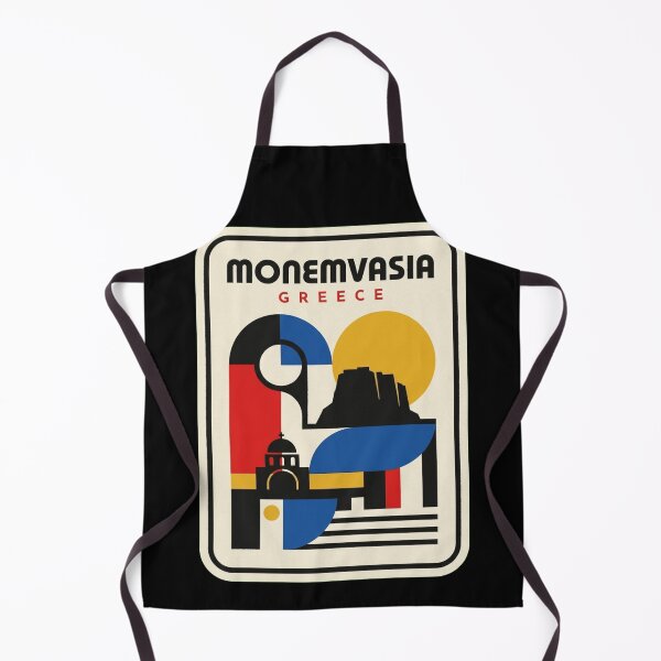 Item preview, Retro Monemvasia Bauhaus Geometric Skyline designed and sold by k3rstman1.